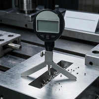 Keyway Depth Gauge Metric and Inch LCD Depth Gauge Measuring Tool High Precision Metal Base