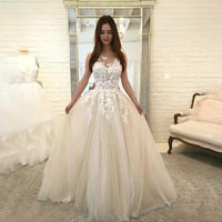 Women's Lace Wedding Dress Long Skirt Vacation Style