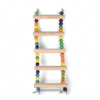 Colorful Bird Ladder Safe Hanging Bird Toy Interactive Climbing Ladder Bright for Pet Birds
