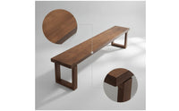 Solid Wood Wooden Bench Rustic Long Bench Natural Furniture Elegant for Foyer
