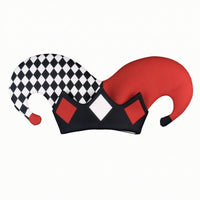 clown Hat with Pom-Poms Festive clown Hat Funny Costume Headpiece for Dress-up, Parties