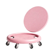 6-Wheel Fitness Wheel Plate Quiet Wheels Sliding Disc Anti-Slip Surface Abdominal Training Disc for Women, Beginners, Home Gym, Living Room