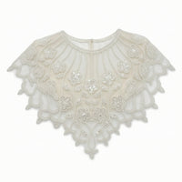 Collar Applique Floral False Collar Neckline Trim Mesh Accessory Elegant for Crafters, Dressmaking, Sewing Projects