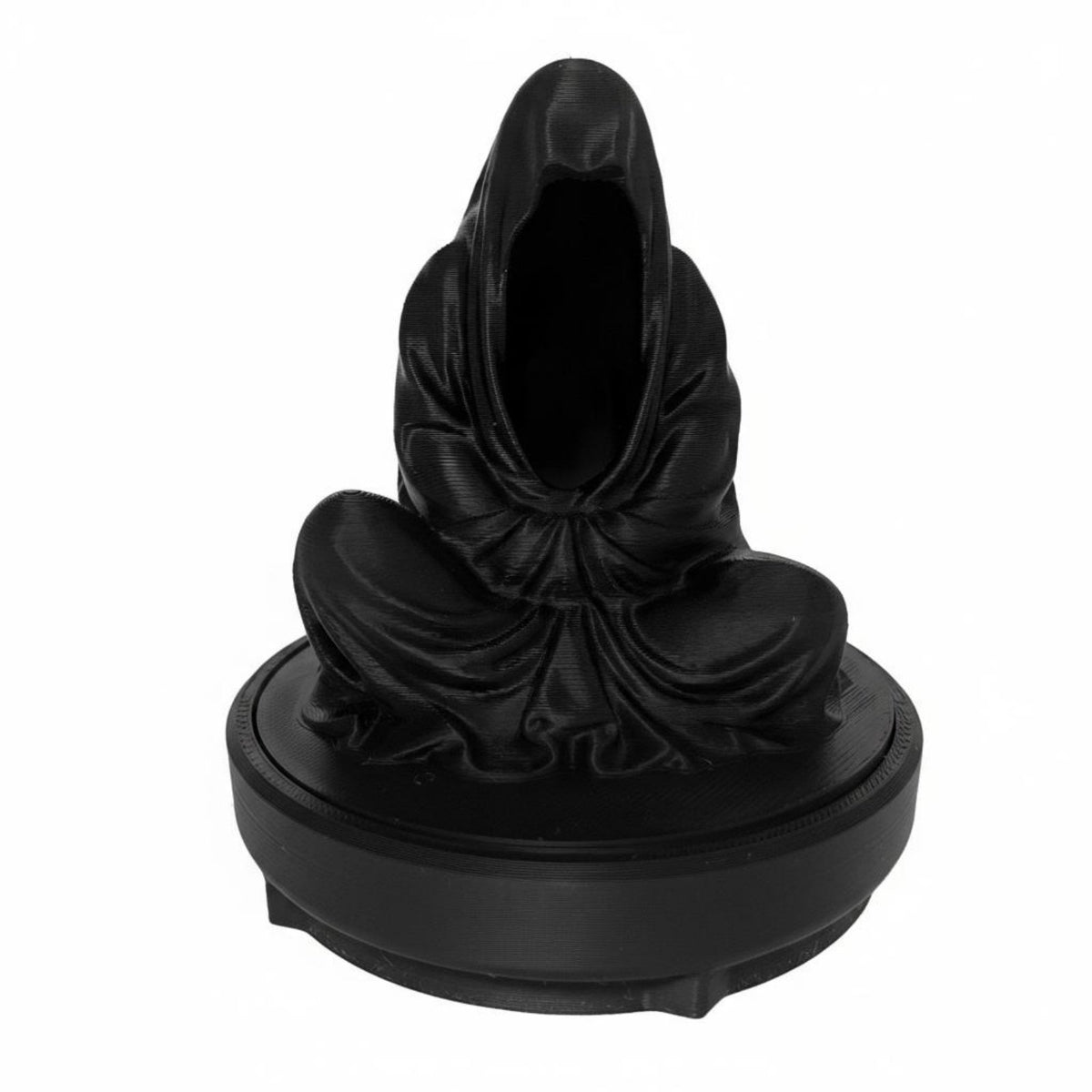 Meditation Theme 3D Printed LED Candlestick Creative Design Meditating Figure Candle Holder Gothic Design for Bedroom, Desktop, from Ice
