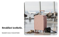 hard-sided Design Bread pieceShaped Luggage Organized Interior Hardside carry-on luggage Built-in Combination Lock Suitcase for Travelers, Young Adults, holidayers, holiday, short journeys, Airport, School journeys