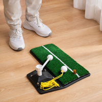 Golf Practice Mat Shot Mat 47cm×23cm PP Turf Home Practice Equipment