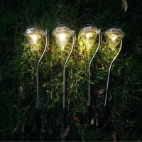 Solar Diamond LED Garden Path Lights for Outdoor Landscape and Christmas Decor