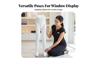 Long-Lasting Child Mannequin Sturdy Metal Base Full Body Child Mannequin Lightweight & Portable Toddler Clothing Display Form Easy Assembly for Visual Merchandisers, Fashion Designers, Shop Displays, Retail Shops, Trade Shows, Photography Studios