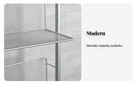 Foldable Multi-Tier Display Rack Sturdy Frame Magazine Holder Adjustable Height