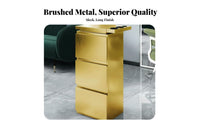 Stainless Steel Hairdressing Trolley Large Capacity Hair Salon Tool Cabinet Build Rolling Salon Storage Cabinet for Barbers, Permanent Makeup Studio