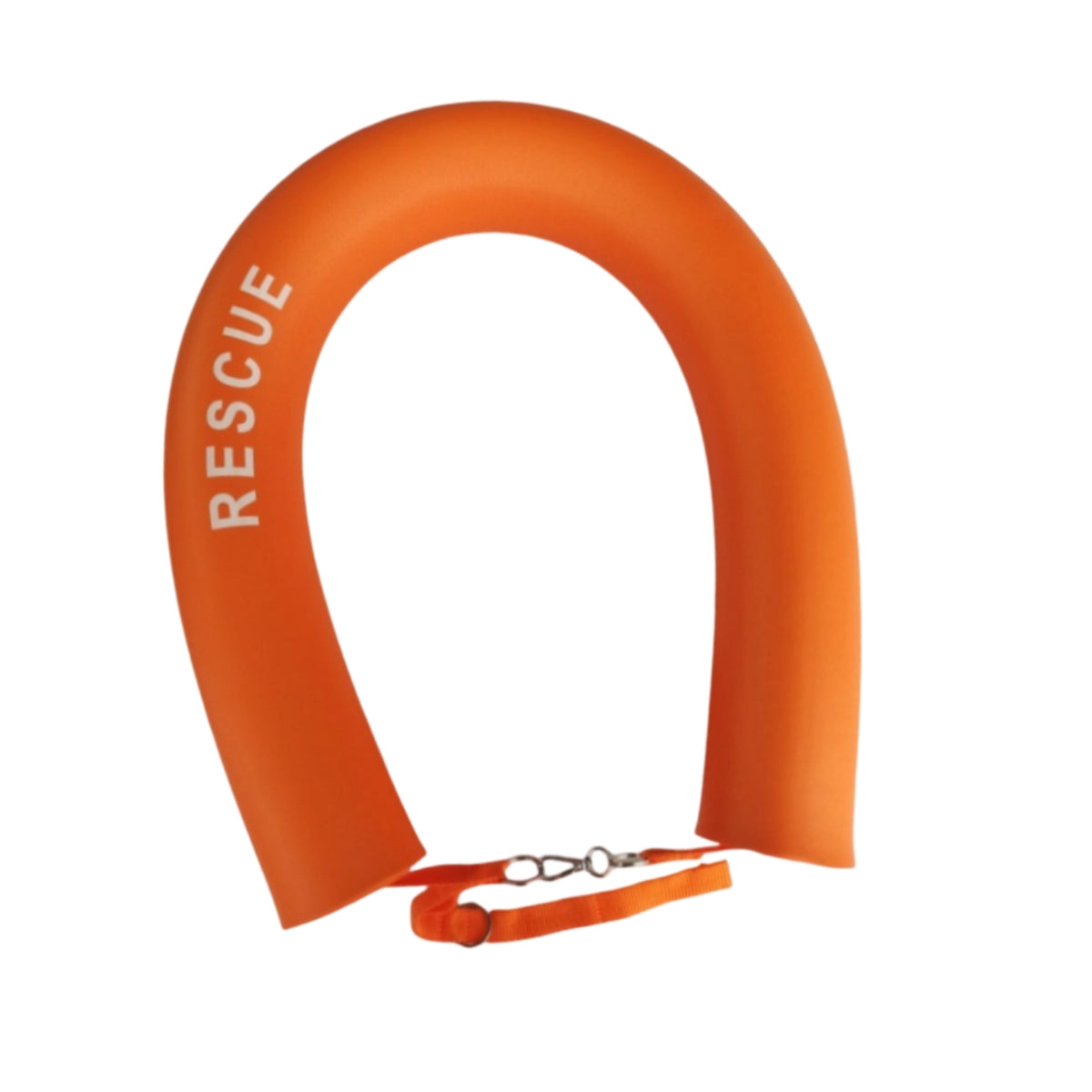 Non-Inflatable Lifeguard Rescue Tube Solid Foam Swimming Rescue Tube with Clip Heavy Duty High-Visibility for Beaches