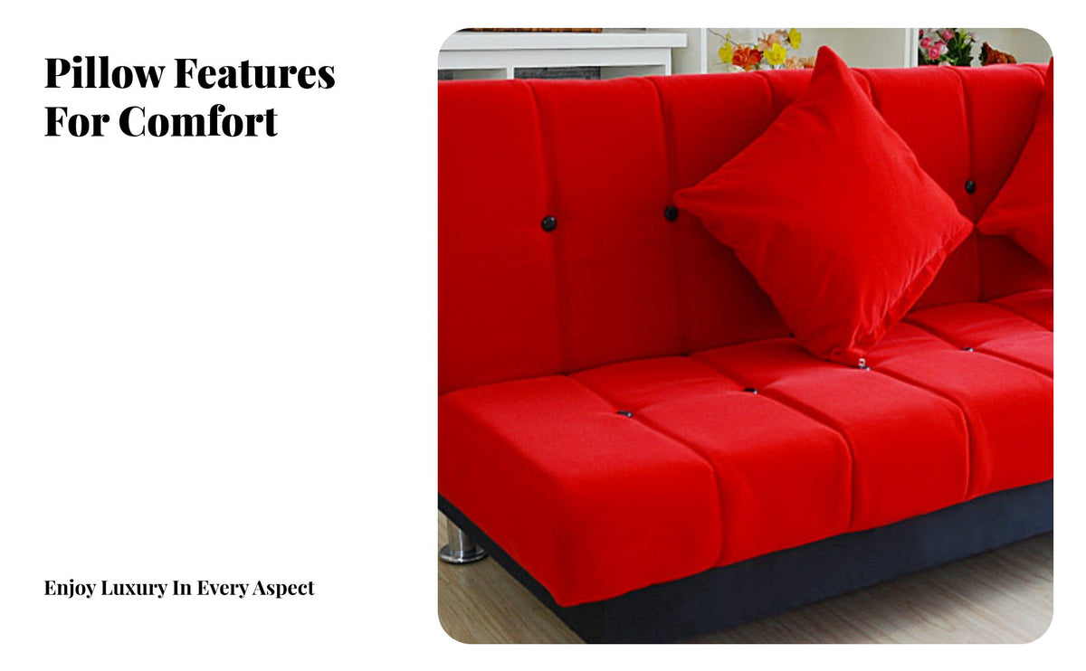 2-in-1 Design Fold-extendable Sofa Bed Space-Saving transformable Couch Easy Conversion Household Furniture Modern aesthetic for Apartment Dwellers, Students, Homeowners, Small Spaces, Living Room, Bedroom, Home Office