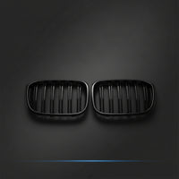 Sporty Gloss Black Kidney Grille Custom Double-Slat Kidney Grille Sturdy Double Bar Grilles Impact-Resistant for Car Enthusiasts