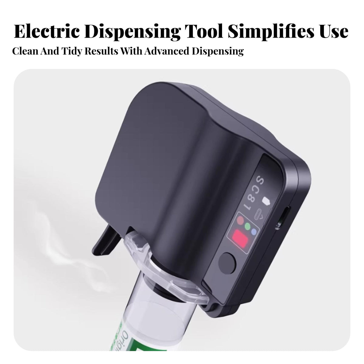 Dispenser Glue Pump-Unrestricted Electric Glue Power Tool Exact Control Battery-Ope Speed D for DIY Hobbyists, Workshop, Home