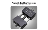 Carpentry Line Scriber Aluminum Alloy Body Right Angle Scribing Gauge Engraved Scale Cross-Type Ruler Scriber for Woodworkers, Craftsmen, Workshop