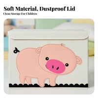 Foldable Toy Container With Lid Organizer storage container Child-Safe Design for Parents