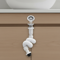Stainless Steel Pop-Up Drain Assembly with Odor Trap for Bathroom Sink
