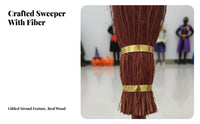 witch's Flying besom enchanting Design witch's besom Lightweight Cosplay Prop for children, Adults, Themed Parties, Stage Performances, Holiday Decoration
