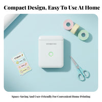 Waterresistant Labels Handheld Thermal Labeler azuretooth Connectivity Label printer No Ink Required Sticker Printer Portable Design for Students, Small Business Owners, Home Organizers, Retail shop, School, Classroom, Kitchen