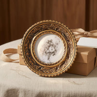 Floral Tabletop Photo Frame Embossed Vintage Photo Frame