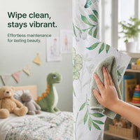 Decorative Pipe Cover Sticker for Kitchen and Balcony Pipes, Moisture-Proof Aluminum Foil, Greenery Pattern