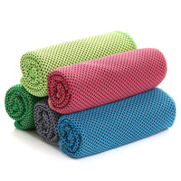 Cooling Towel for Outdoor Sports & Fitness with Portable Silicone Case, Quick-Dry