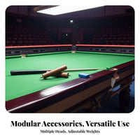 Snooker Cue Extension Handle No-Tool Installation Hardwood Wood Cue Extension Billiard Stick Extender Lightweight Construction