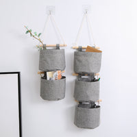 Over-the-Door Wall Hanging Storage Bag Organizer with Pockets for Underwear and Small Items