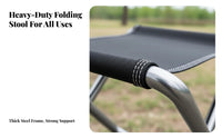 Long-Lasting Portable Fishing Stool Versatile Portable Camping Stool Sturdy Construction for Campers, Travelers, Queuing, Hiking, Picnics