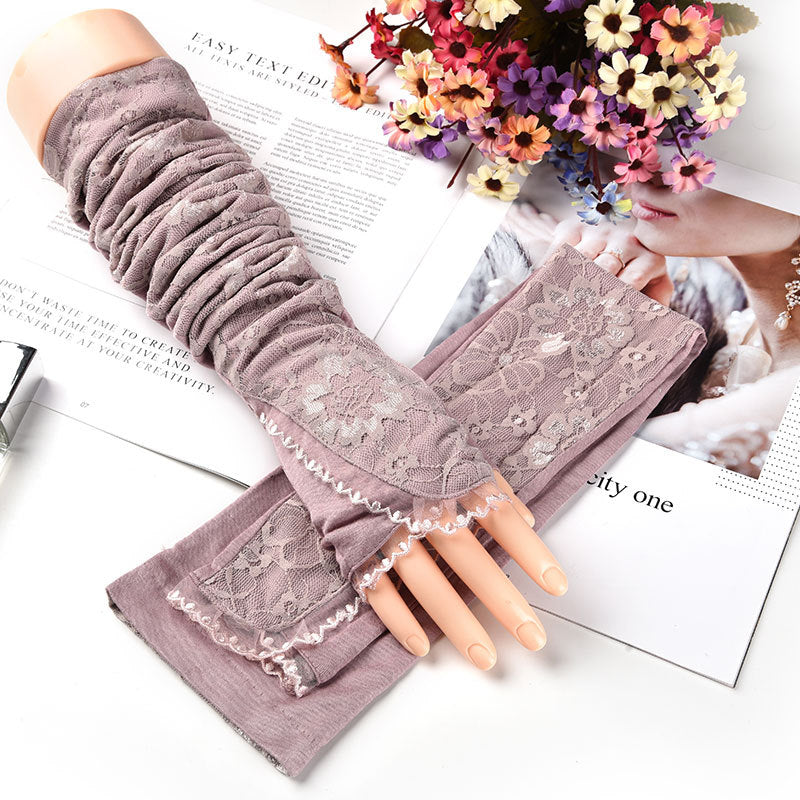 Women's UV Protection Arm Sleeves for Driving and Outdoor Activities