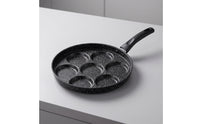 7-Cup Egg Pan Divided Egg Frying Pan Skillet Maifan Stone Style Cookware Easy Release for Families, Breakfast, Kitchen