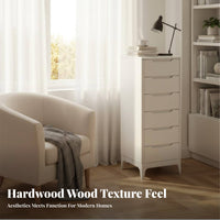 Nordic design Narrow 6-Drawer Tower Slim contour 6-Drawer Storage Tower Space-Saving Design Home Furniture High Capacity for Apartment Dwellers, Office Workers, Small Spaces, Bedroom, Living Room, Entryway