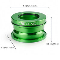 44mm Cycle Headset Light Folding Bike Headset Hardware CNC Machined Anodized for Cyclists, Steering Tube