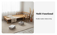 Double-DutyPurpose Single Sleeper Chair Space-Saving Pull-extendable Armchair Bed Foldable Design transformable Sofa Easy Conversion for Apartment Dwellers, Students, Office Workers, Balcony, Small Spaces, Guest Room, Bedroom