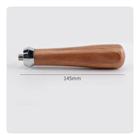 Ergonomic Design Wooden Portafilter Handle Polished Finish Appliance Part for Baristas