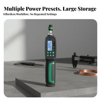 39 Pieces Interchangeable Bits Digital Rotational Force Screwdriver 2 Working Modes Electronic Rotational Force Driver Kit Sound and Light Alarm Precision Screwdriver Bit Set Data Storage for Technicians, Mechanics, Engineers, Appliance Maintenance