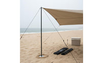 Telescopic Tarp Pole Portable Adjustable Tarp Pole Adjustable Shelter Rod Aluminum Alloy Twist Lock System for Beach