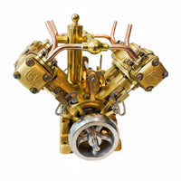 Engine Model High Precision Miniature Steam Engine Mechanical Aesthetic Desktop Ornament for Hobbyists, Desk, Office, Display Cabinet