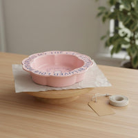 Anti-Tip Ceramic Pet Bowl with Wood Stand Easy to Clean Raised Ceramic Pet Bowl Dishwasher Safe for Kittens