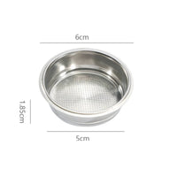 304 Stainless Steel Pressurized Filter Basket Reusable Portafilter Basket Insert for Baristas, Home Kitchen, Cafe