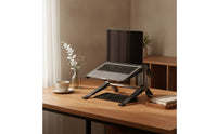 Two-tierLayer Laptop Riser with Usb Hub Multi-Port Laptop Stand with Docking Station Ergonomic USB-C Hub Stand for Workstations