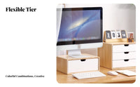 Desktop Drawer Unit Minimalist Design Stackable Drawer Box Eliminates Clutter