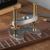 Inlay Carving Base Aluminum Alloy Guitar Inlay Jig Easy Install Fret Slotting Base for Luthiers, Workshop
