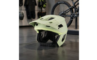 Mountain Bike Helmet with Visor Impact-Absorbing Opencycle Helmet Secure Fit for Cyclists, Downhill Riding