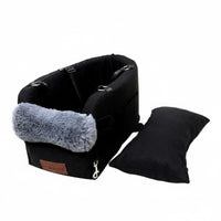 Warm and Comfortable Pet Car Console Seat Washable Cushion Console Dog Car Seat Non-Slip for Road Trips, Vet Visits, Home