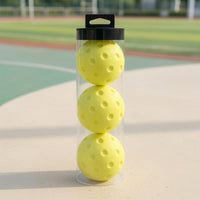 3 Pieces No Noise Quiet Foam Pickleball Safe Foam Pickleball Ball Realistic Rebound Sports Equipment Long-Lasting