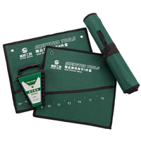 Combination Wrench Set with Canvas Storage Pouch