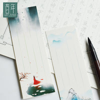 Chinese Style Blank DIY Bookmark Cards for Painting and Gifting