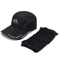 Unisex Detachable Neck Flap Sun Protection Baseball Cap with Retractable Brim