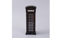 Vintage-Style Miniature Telephone Booth Realistic Miniature Phone Booth Delicate Diorama Sturdy for Hobby Builders